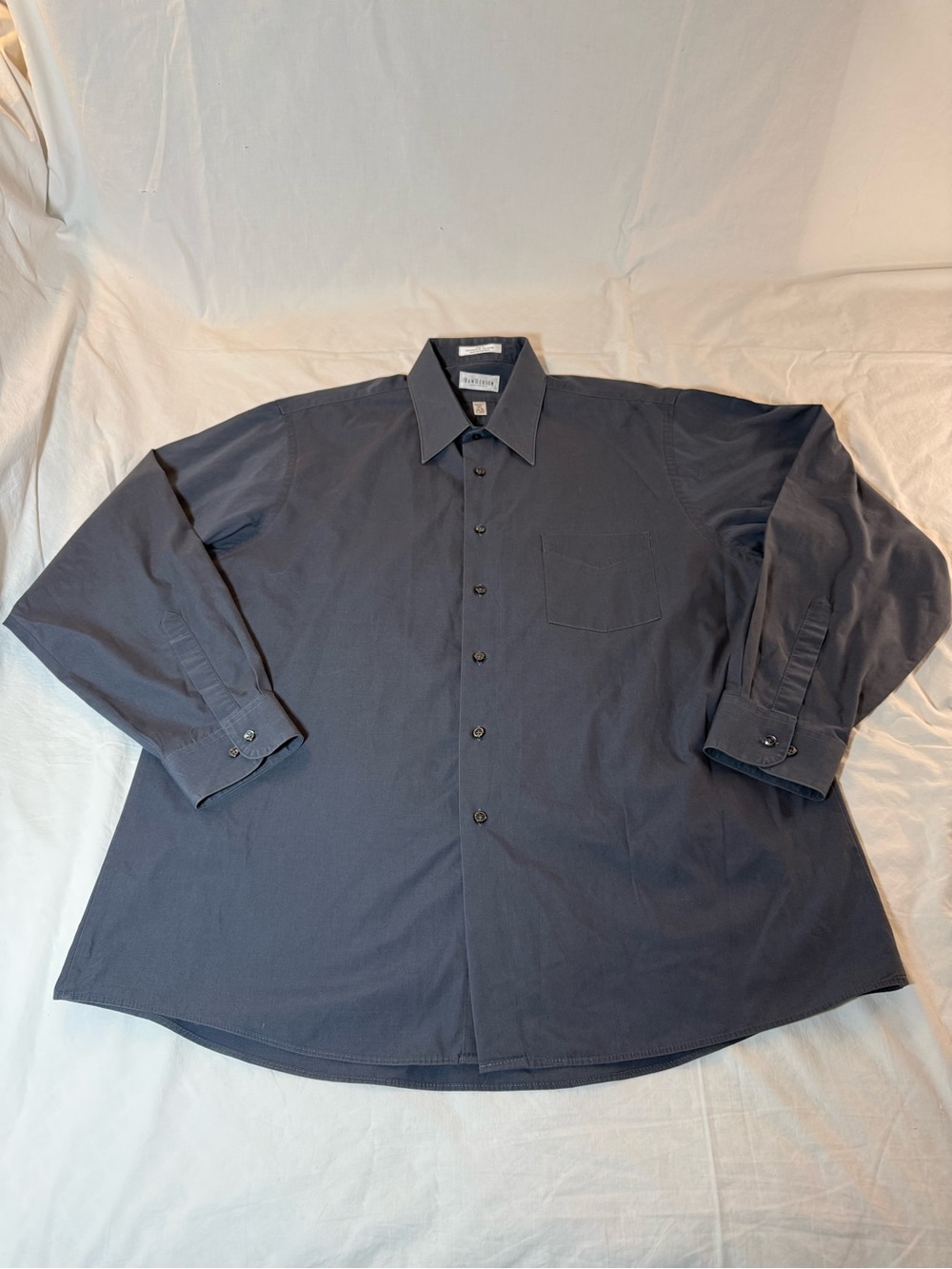 Classic Men's Grey Button-Down Shirt